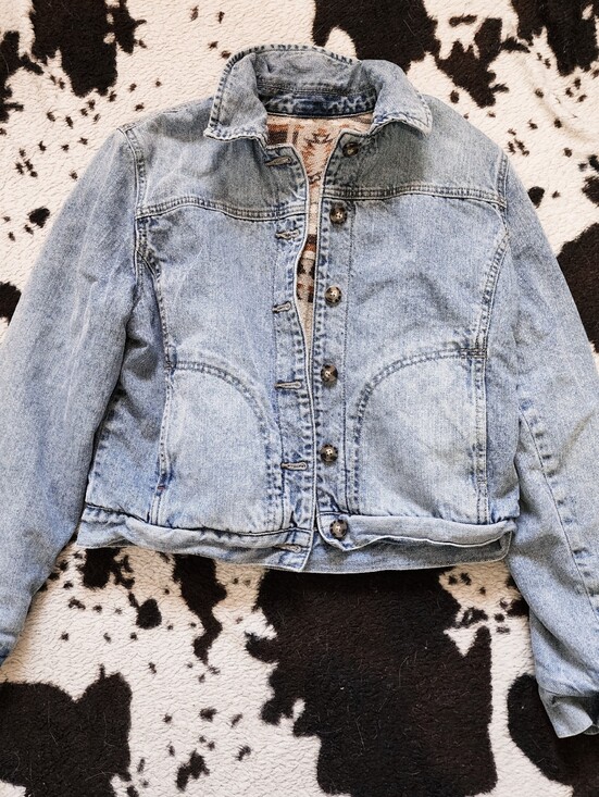 Idyllwind Jackets & Blazers - "IDYLLWIND" WOMEN'S REVERSIBLE TRUCKER JACKET - BLUE
